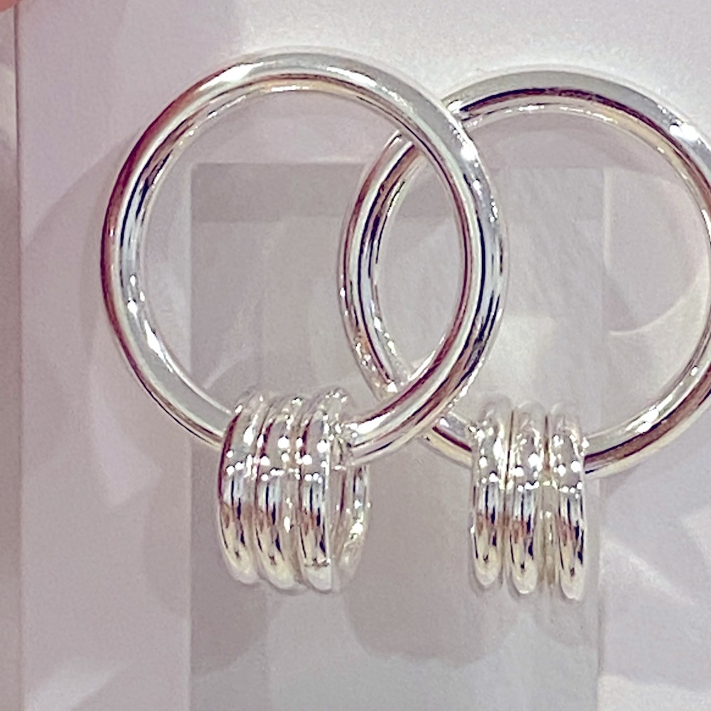 NWT Oak+Fort silver earrings